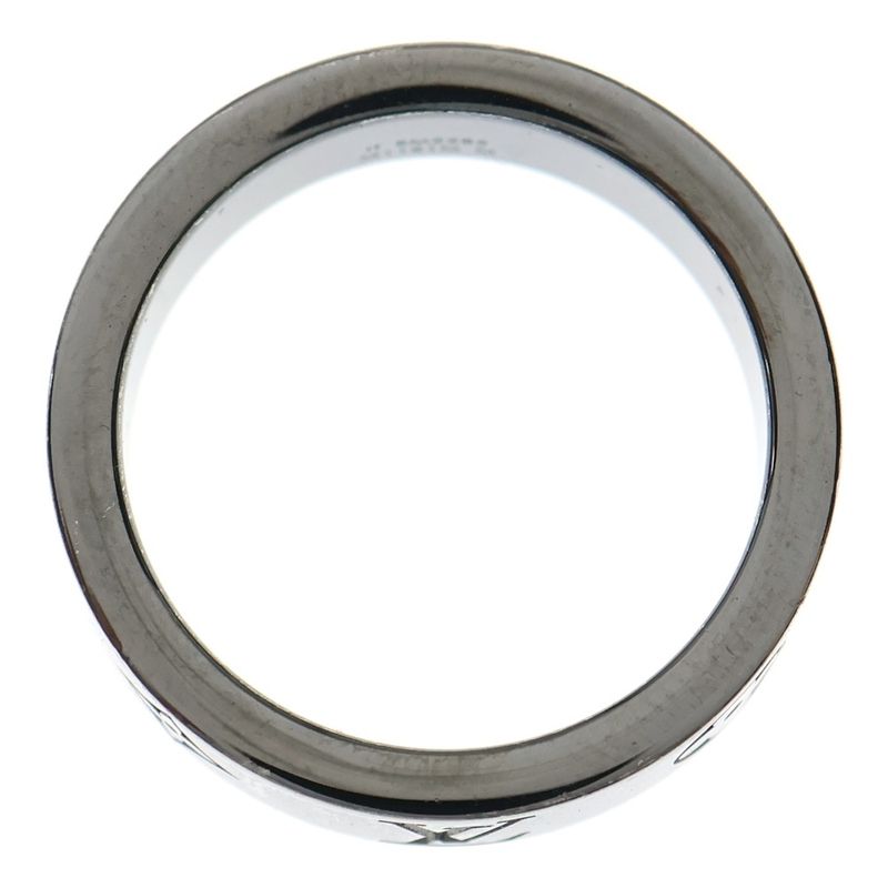 Louis Vuitton Ring - LV Mosaic Thin Ring Dark Silver M M1181m
