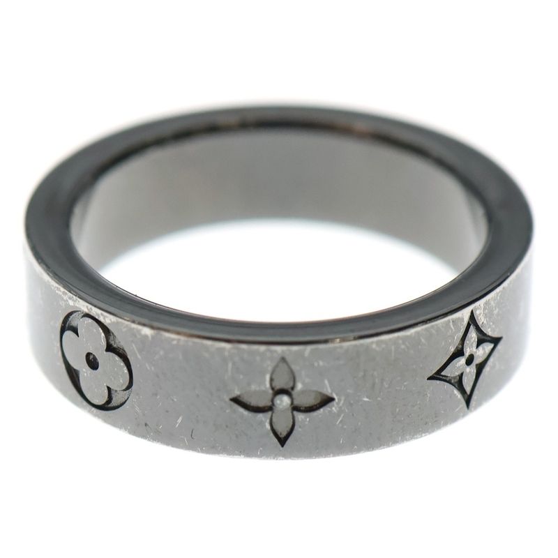 Louis Vuitton Ring - LV Mosaic Thin Ring Dark Silver M M1181m