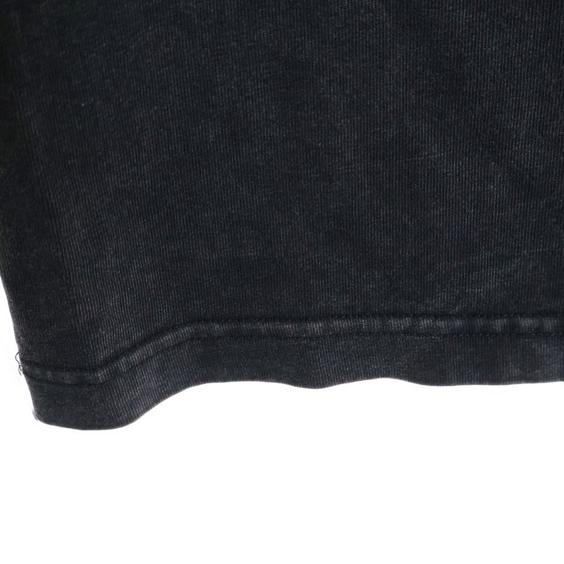 Balenciaga Front Lame Logo Print Crewneck Short-Sleeved T-Shirt Cut and Sewn