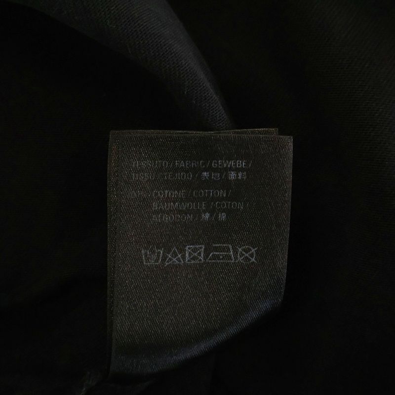 Balenciaga Front Lame Logo Print Crewneck Short-Sleeved T-Shirt Cut and Sewn