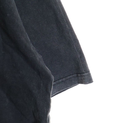 Balenciaga Front Lame Logo Print Crewneck Short-Sleeved T-Shirt Cut and Sewn