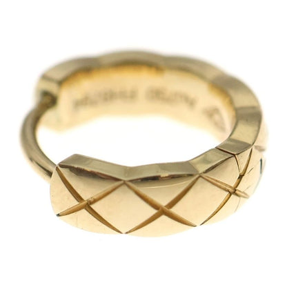 Chanel Coco Crush Collection Single Mini Hoop Earrings 18k Yellow Gold Yellow