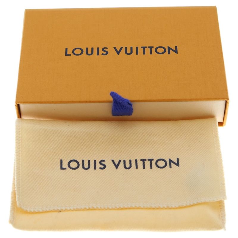 Louis Vuitton Monogram Chain Bracelet Silver and Blue M1229l
