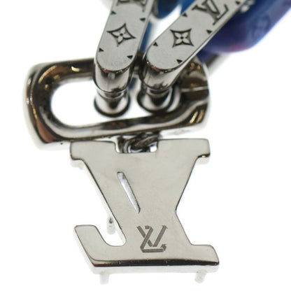 Louis Vuitton Monogram Chain Bracelet Silver and Blue M1229l