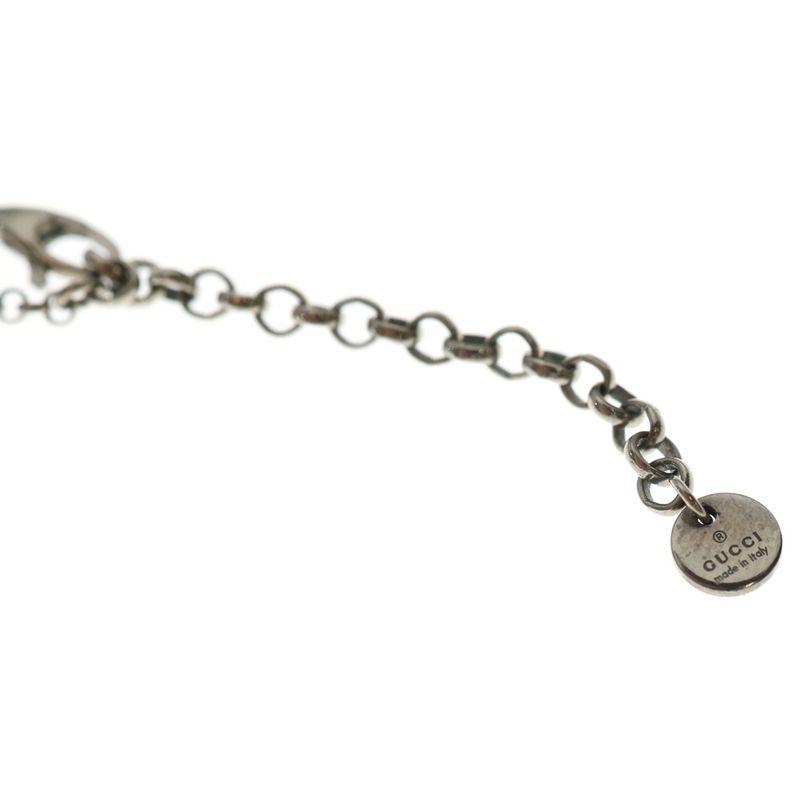Gucci Blinds for Love Taiga Head Necklace Pendant Chain Silver Ag925