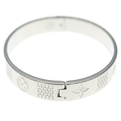 Louis Vuitton Bangle Damier Tape Bangle Bracelet Silver M1387m
