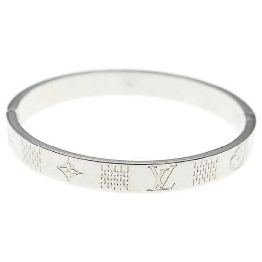Louis Vuitton Bangle Damier Tape Bangle Bracelet Silver M1387m