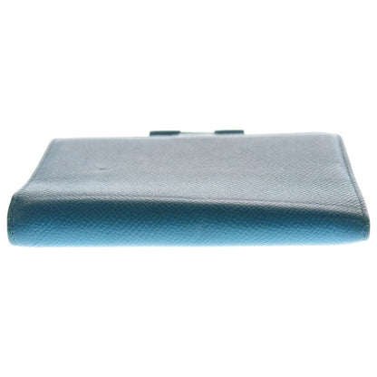 Hermes Agenda GM Vaux Epson ?q Engraved Leather Notebook Cabas - Blue