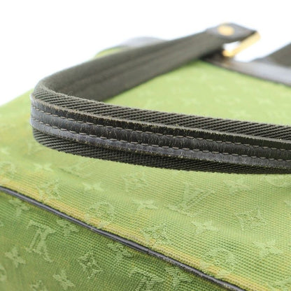 Louis Vuitton Monogram Mini Lucille PM Handbag Tote Bag Brown X Green Leather X