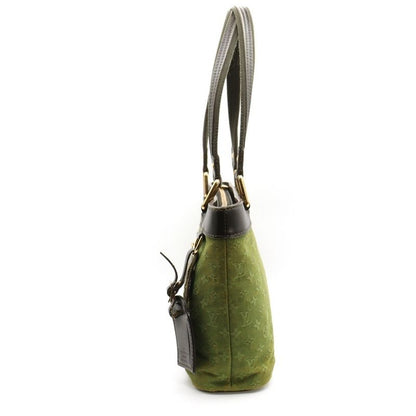 Louis Vuitton Monogram Mini Lucille PM Handbag Tote Bag Brown X Green Leather X