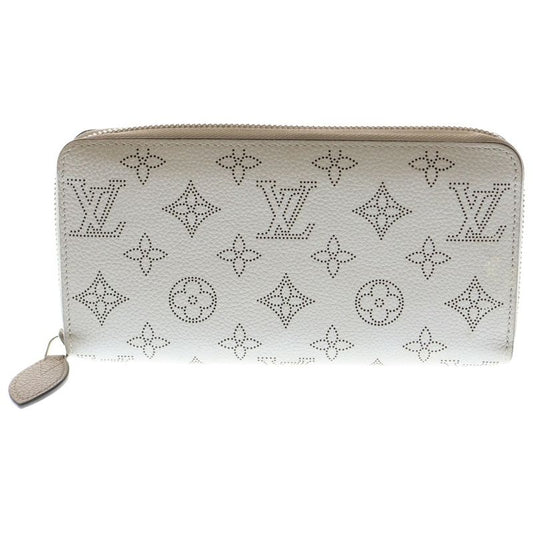 Louis Vuitton Mahina Zippy Wallet Long Wallet Card Case Long Wallet Beige