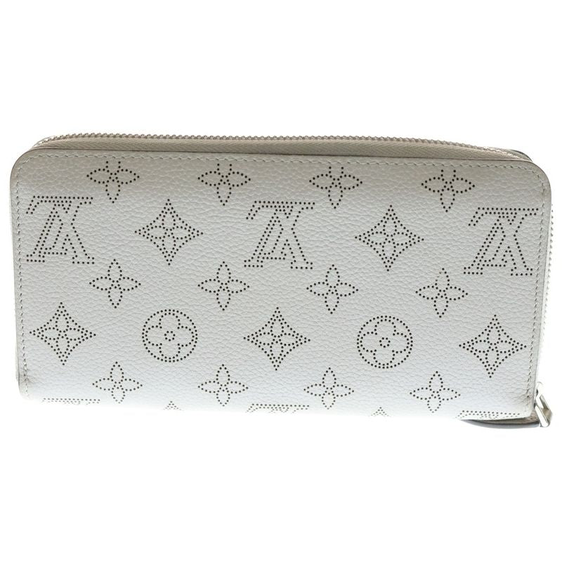 Louis Vuitton Mahina Zippy Wallet Long Wallet Card Case Long Wallet Beige