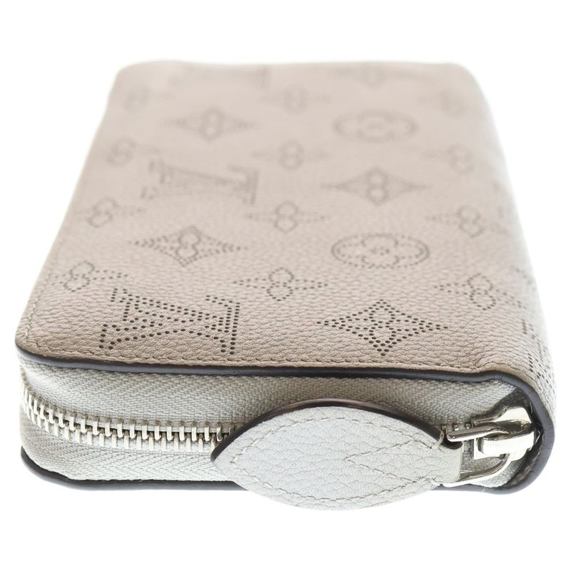 Louis Vuitton Mahina Zippy Wallet Long Wallet Card Case Long Wallet Beige