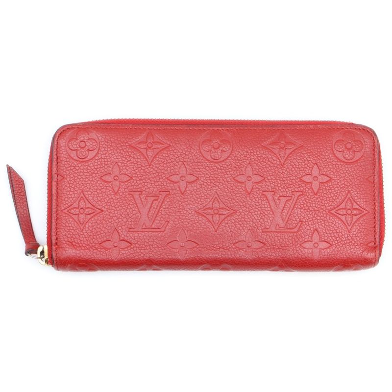Louis Vuitton Monogram Empreinte Portefeuille Clemence Freesia Long Wallet Long