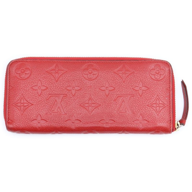 Louis Vuitton Monogram Empreinte Portefeuille Clemence Freesia Long Wallet Long