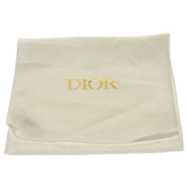 Christian Dior Cannage Lambskin Leather Card Coin Fragment Case Gold Hardware