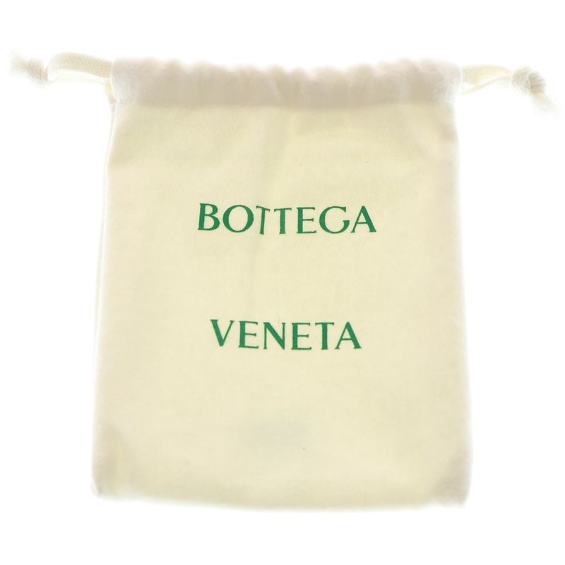 Bottega Veneta Intrecciato Bi-Colored Bi-Fold Wallet Compact Wallet Brown and