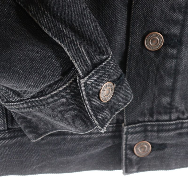 Celine Logo-Print Hoodie Docking Denim Trucker Jacket Black 2q472947f