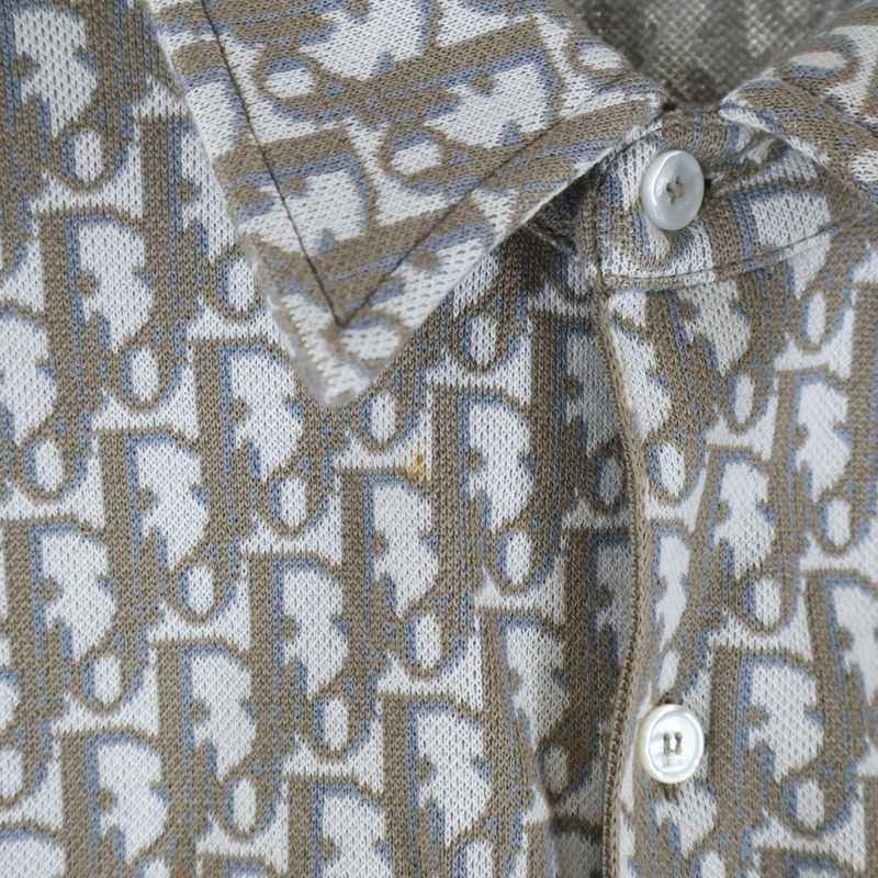 Dior 20ss Oblique Overshirt 023m550at099 Oblique All-Over Cotton Long Sleeve