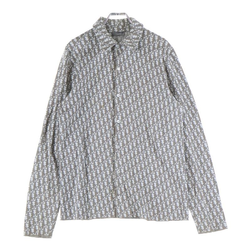 Dior 20ss Oblique Overshirt 023m550at099 Oblique All-Over Cotton Long Sleeve