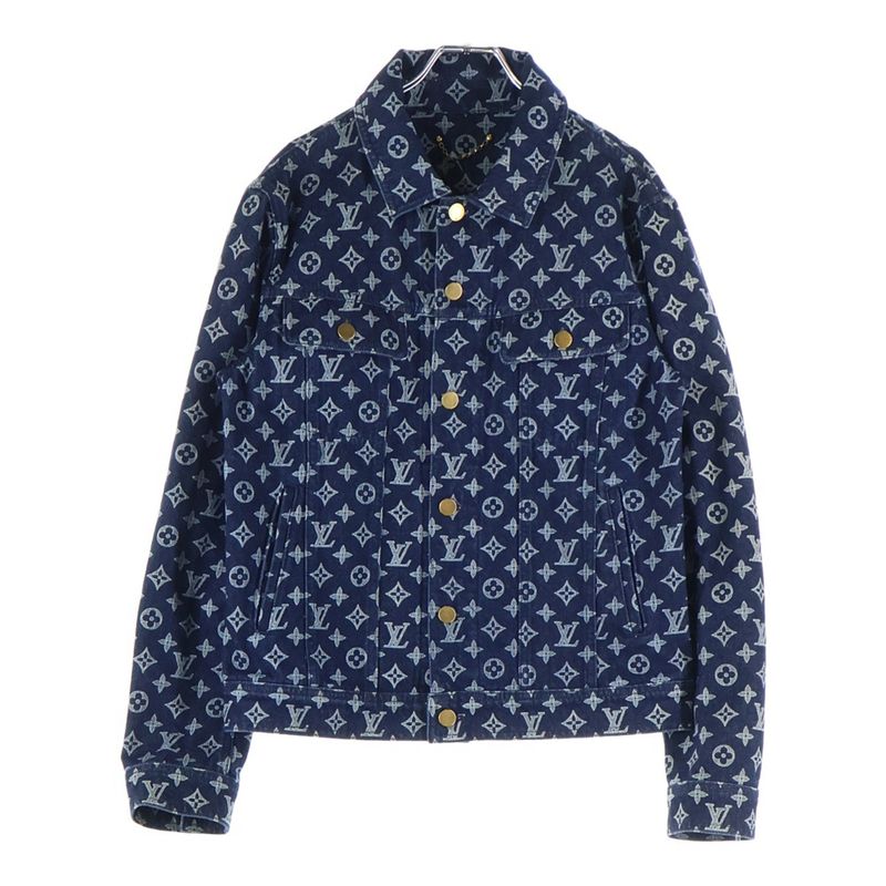 Louis Vuitton 18aw Pop Up Store Limited Edition Denim Jacket Indigo Hfa01wgu0