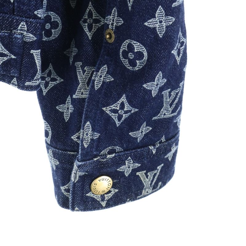 Louis Vuitton 18aw Pop Up Store Limited Edition Denim Jacket Indigo Hfa01wgu0