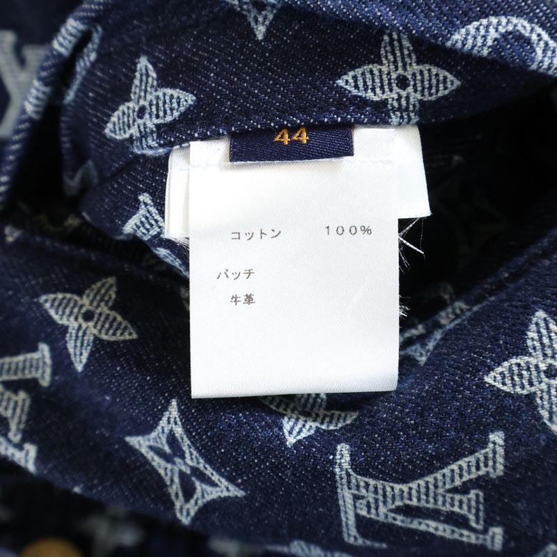 Louis Vuitton 18aw Pop Up Store Limited Edition Denim Jacket Indigo Hfa01wgu0
