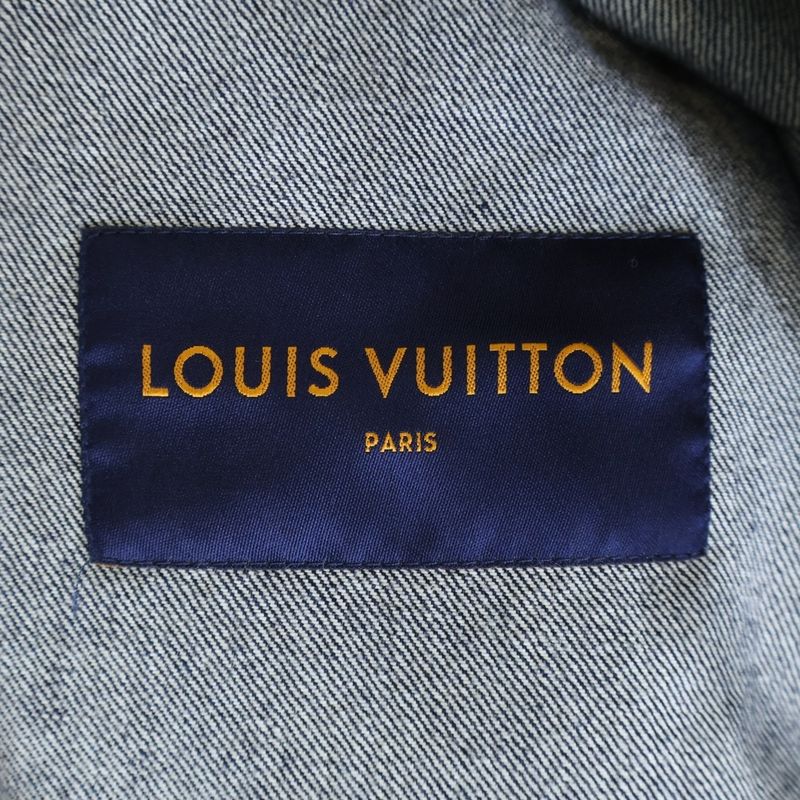 Louis Vuitton 18aw Pop Up Store Limited Edition Denim Jacket Indigo Hfa01wgu0