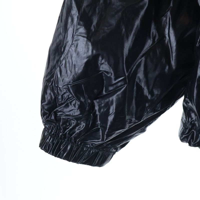 Celine 22ss Zebra Look Coated Nylon Loose Cut Jacket Hoodie White Black