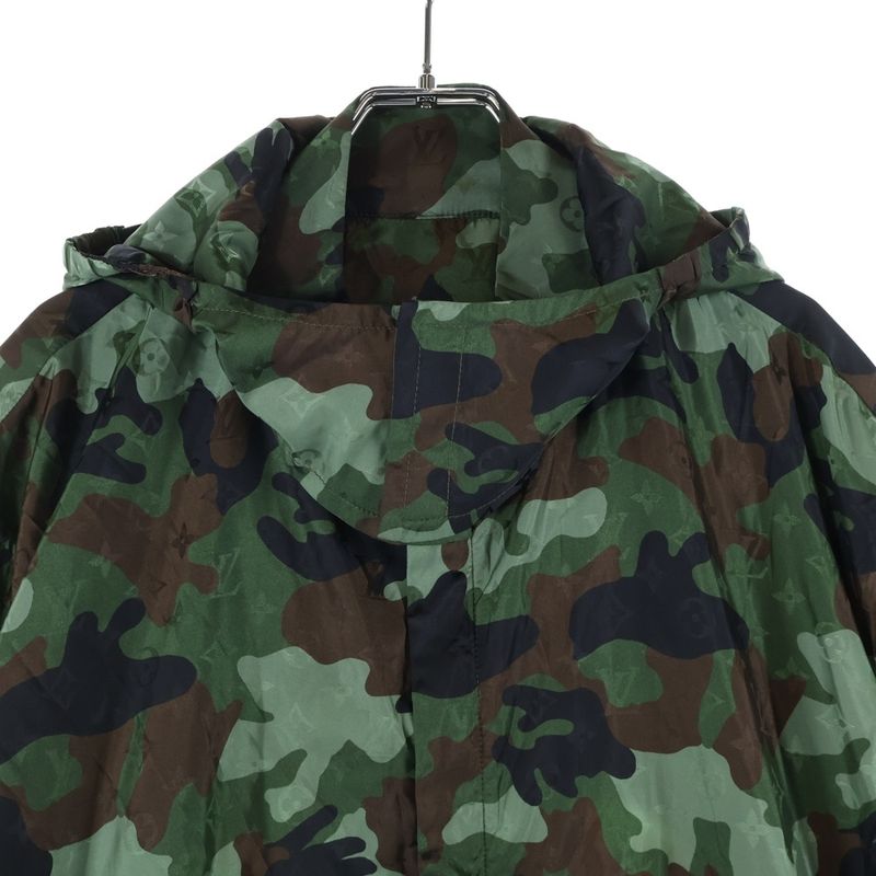 Louis Vuitton 20aw Camo Windbreaker Camo Windbreaker Hooded Jacket Hoodie