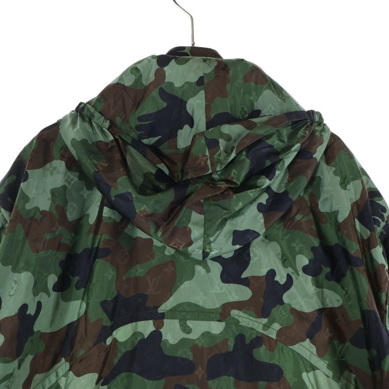 Louis Vuitton 20aw Camo Windbreaker Camo Windbreaker Hooded Jacket Hoodie