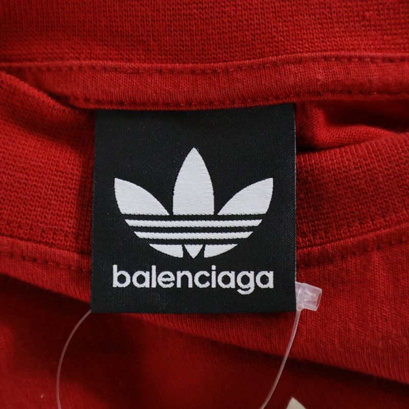 Balenciaga X Adidas T-Shirt Adidas Short-Sleeved T-Shirt Red 739101 Tnva6