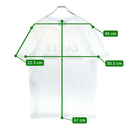 Gucci Logo Washed Oversize D Short Sleeved T-Shirt Cut and Sewn White 440103