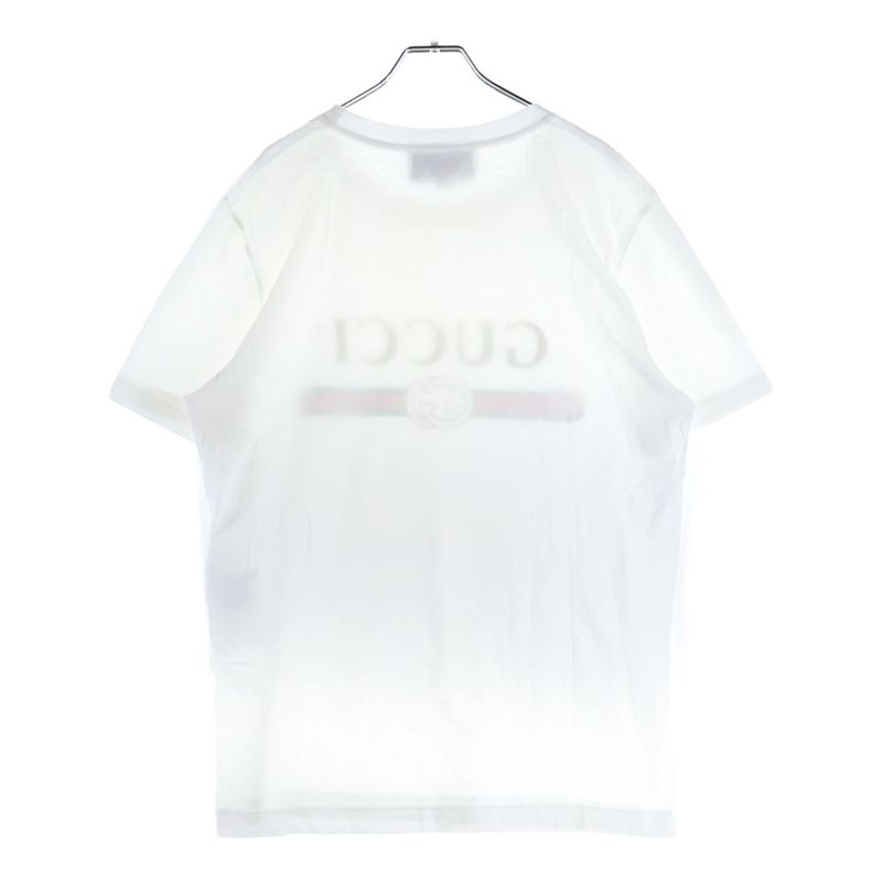 Gucci Logo Washed Oversize D Short Sleeved T-Shirt Cut and Sewn White 440103