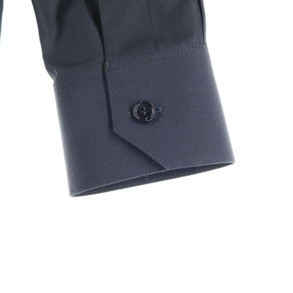 Celine Triomphe Embroidered Inverted Collar Loose Long Sleeve Shirt Black