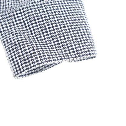 Saint Laurent Paris Staggered Long-Sleeved Shirt 340855 Black White