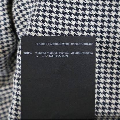 Saint Laurent Paris Staggered Long-Sleeved Shirt 340855 Black White