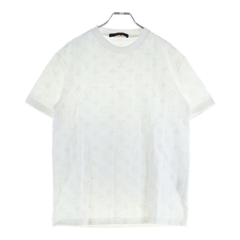 Louis Vuitton 20ss Monogram Hook and Loop Short-Sleeved T-Shirt Cut and Sewn