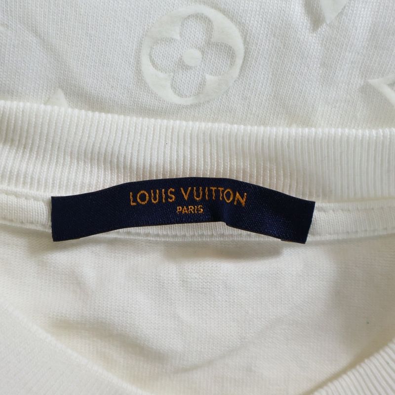 Louis Vuitton 20ss Monogram Hook and Loop Short-Sleeved T-Shirt Cut and Sewn
