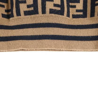 Fendi 18aw X Fila Logo Embroidery Zucca Allover Pattern Rayon Crew Neck