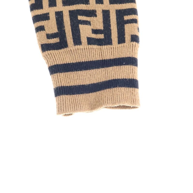 Fendi 18aw X Fila Logo Embroidery Zucca Allover Pattern Rayon Crew Neck