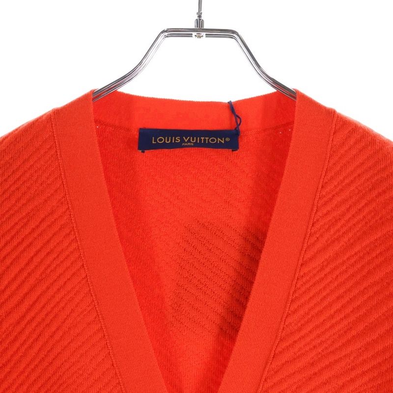 Louis Vuitton 24ss Front LV Logo Wool Cardigan Red Rm241m Zll Hqn03w
