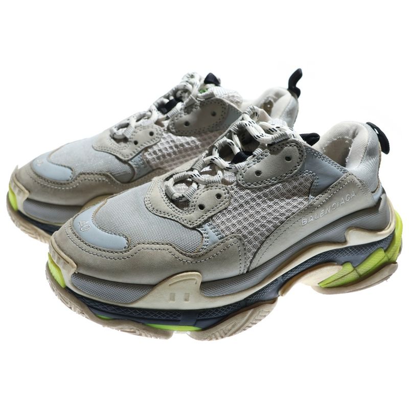 Balenciaga Triple S Triple S Mesh Low Cut Sneakers Grey 544351