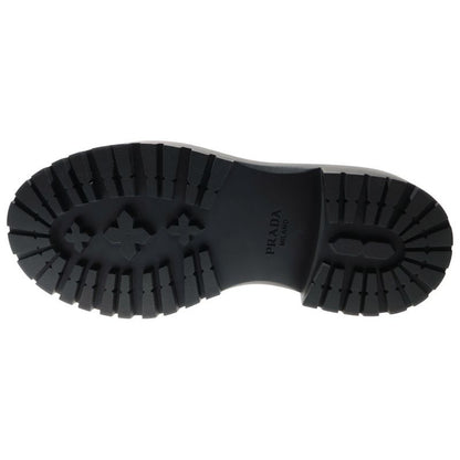 Prada Triangle Logo Oxford Leather Loafers Brown 2de148