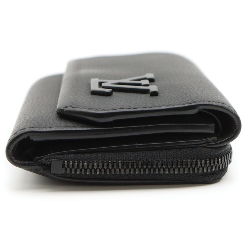 Louis Vuitton LV Aerogram Portefeuille Pilot Compact Wallet Trifold Black Noir