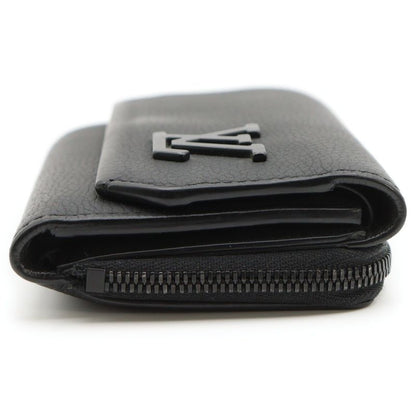 Louis Vuitton LV Aerogram Portefeuille Pilot Compact Wallet Trifold Black Noir