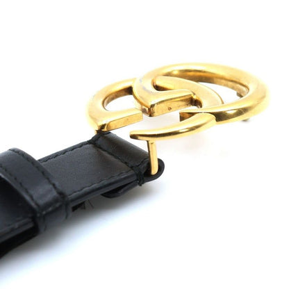 Gucci GG Marmont Belt Black Leather 414516 Gold Hardware