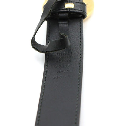 Gucci GG Marmont Belt Black Leather 414516 Gold Hardware