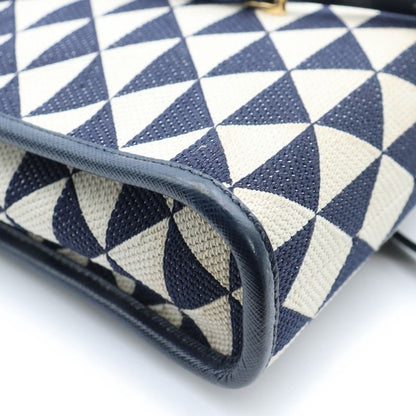 Prada Triangolo Jacquard Symbol Embroidery Mini Handbag Bag Ladies 1ba355