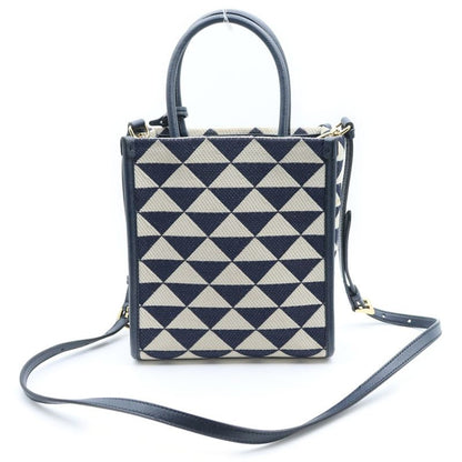 Prada Triangolo Jacquard Symbol Embroidery Mini Handbag Bag Ladies 1ba355